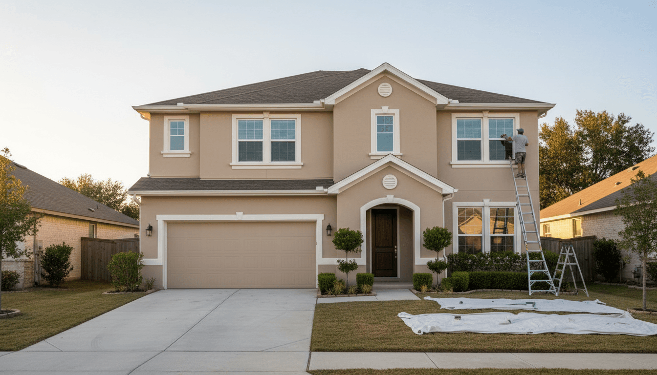Completed exterior transformation with a clean finish
